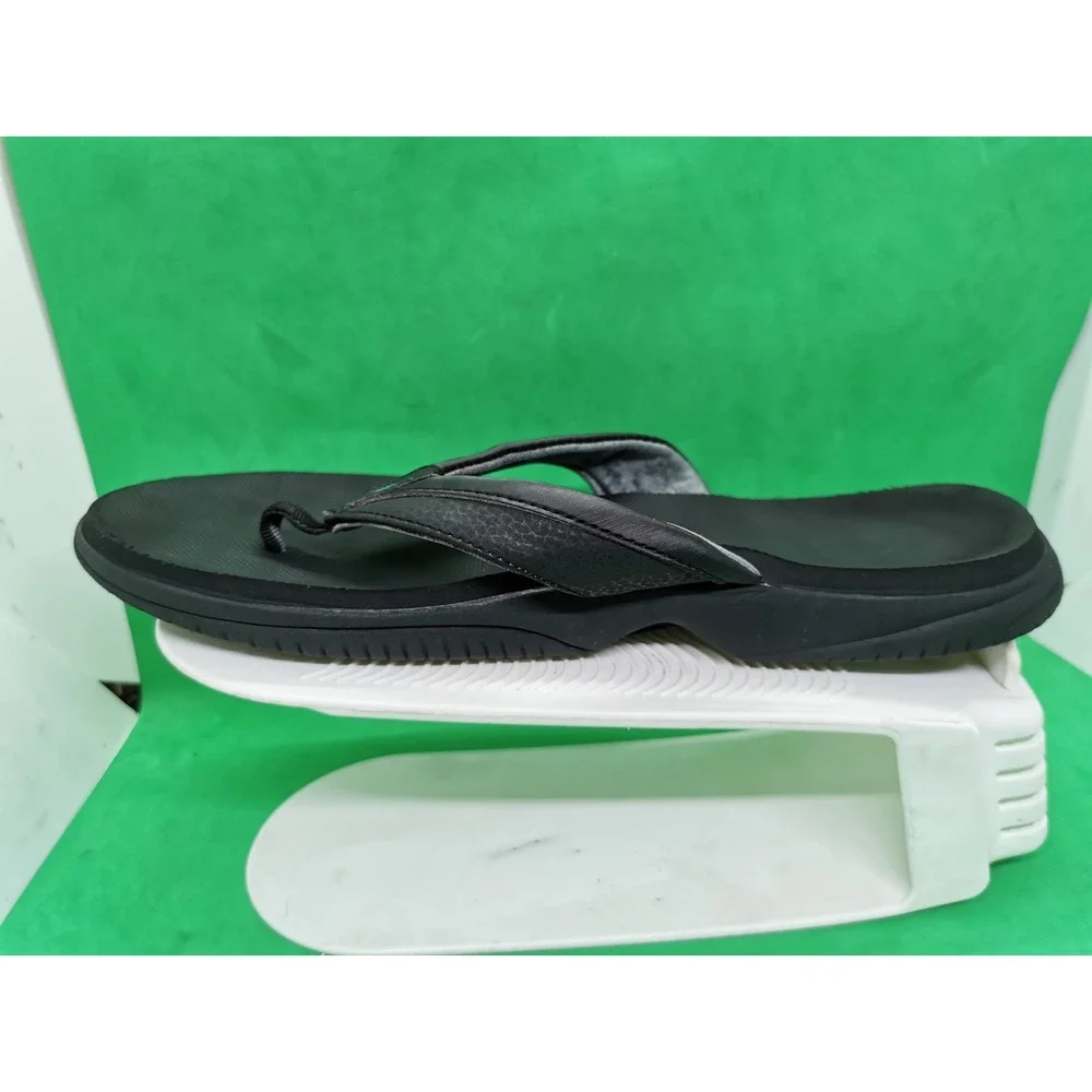 New Balance Womens W6090BK Flip Flop Thongs Comfort Black Size 11